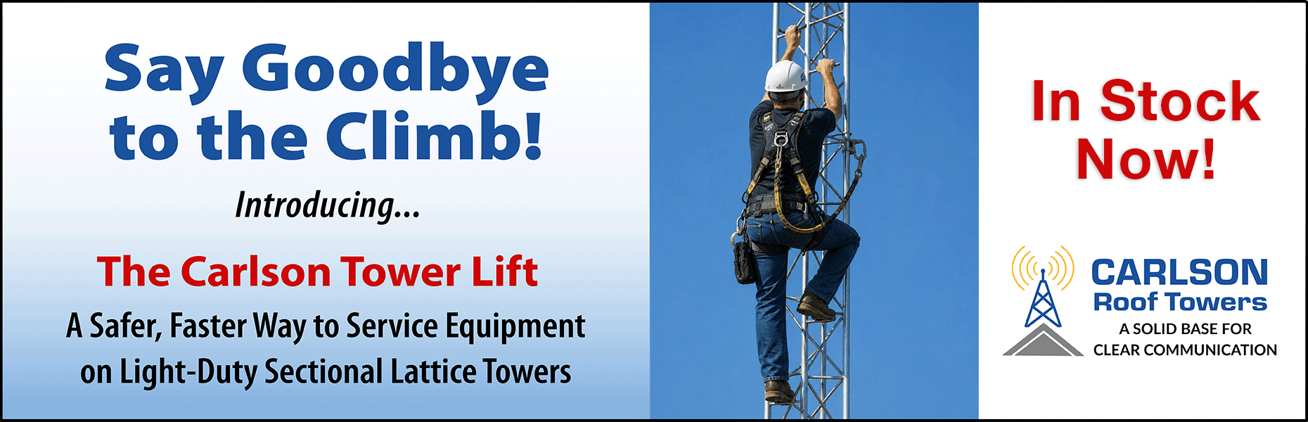 Carlson Tower Lift Model 25 Now Available Carlson Tower Lift Model 25 Now Available